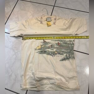 Northern Reflections Cream Short Sleeve Tee with Nature Print